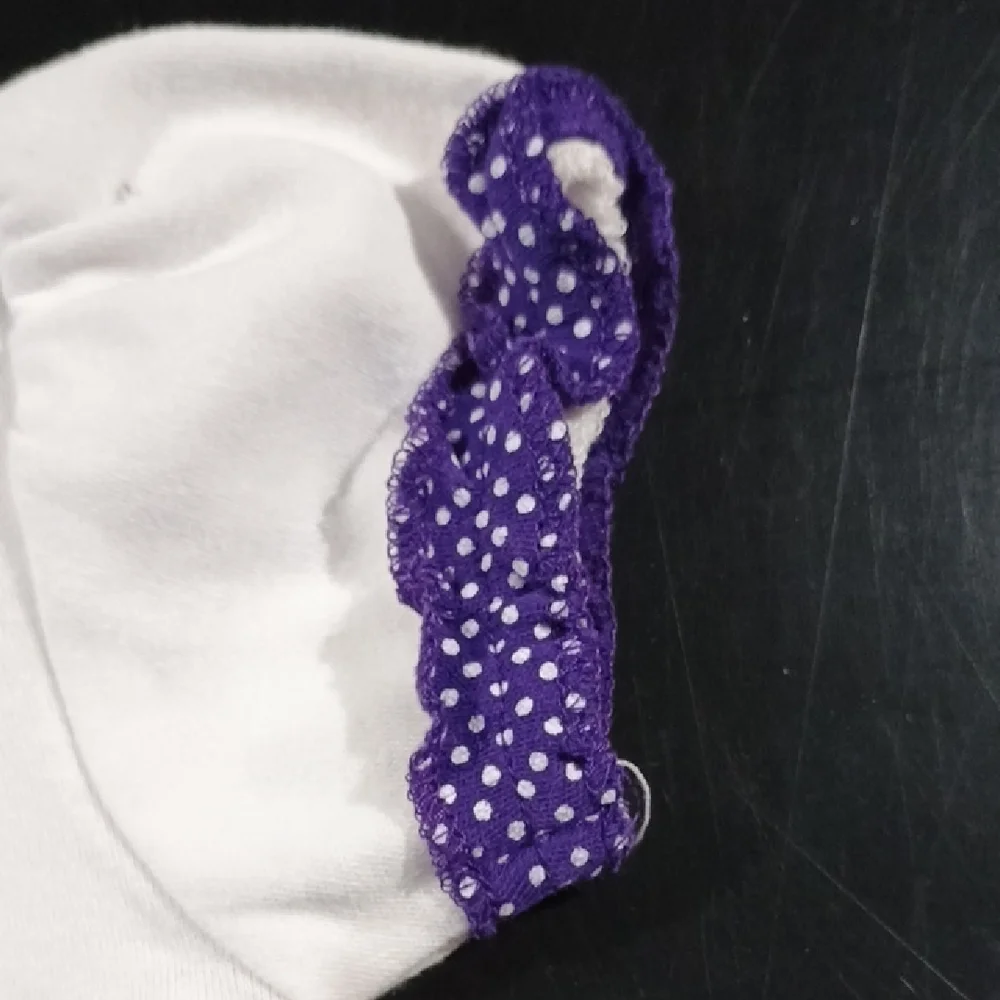NFL Vikings Purple and White Baby Outfit